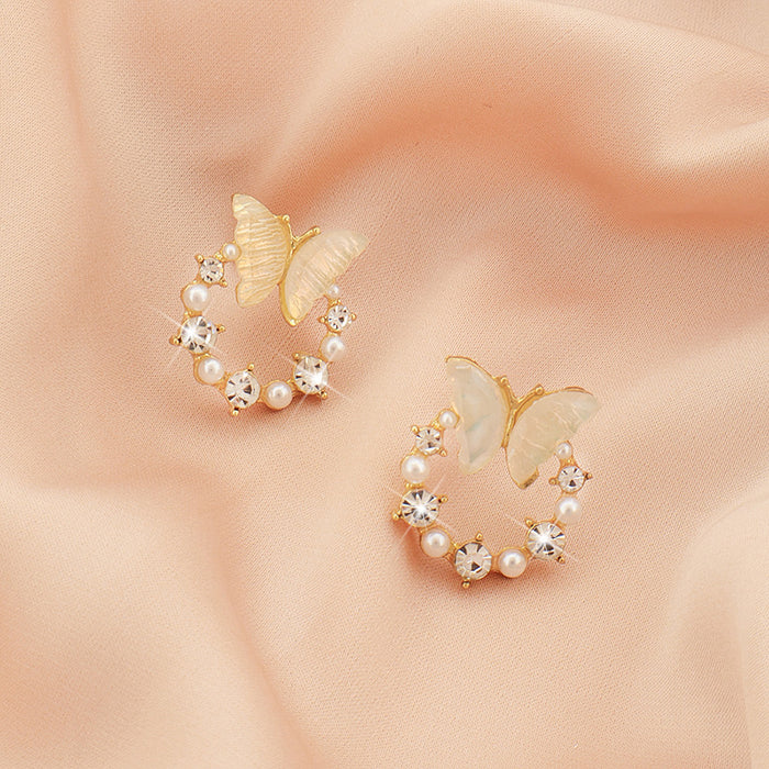Wholesale Butterfly earrings, niche design, versatile earrings