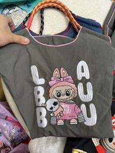 Wholesale Zippered Embroidered Shoulder Bag Waterproof Nylon Messenger Bag Handheld Canvas Bag