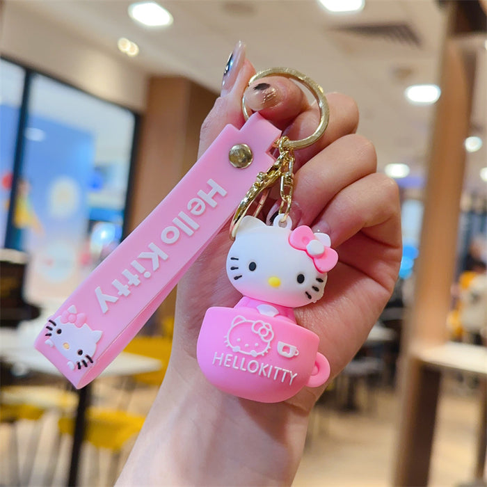 Wholesale Cartoon keychain creative small gift cute backpack pendant doll car keychain