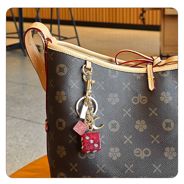 Wholesale Bag Pendant Diamond Keychain Elegant Personalized Accessories