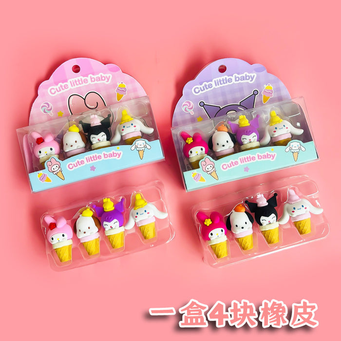 Wholesale Stylish Doll Erasers 3D TPR Creative Spliceable Gift for Students