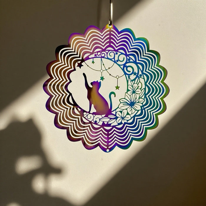 Wholesale 3D Rotating Stainless Steel Wind Chimes Pendant