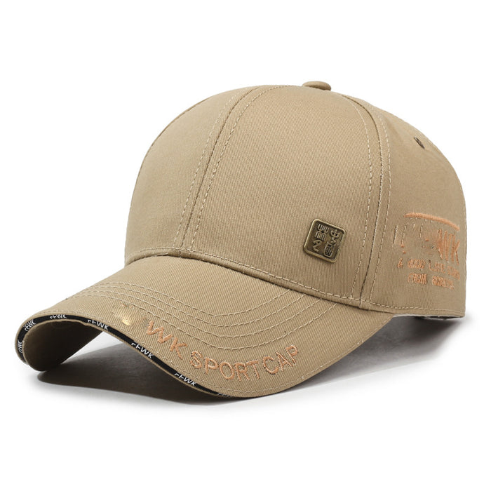 Wholesale Copper embroidered baseball cap, hardtop metal vent, sun shading and sun protection duckbill cap