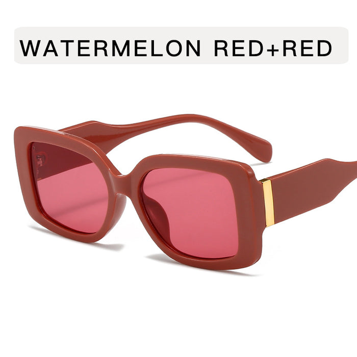 Wholesale Box retro sun personality gradient color high-end sunglasses large frame trendy street photography glasses