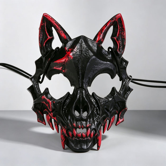 Wholesale Japanese Anime Style Black Werewolf Mask Stylish  Cosplay Mask Decorative Party Costume Accessory For Boutique Resale And Gift