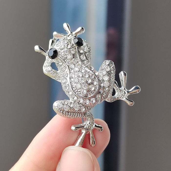 Wholesale full diamond  frog brooch  corsage accessories