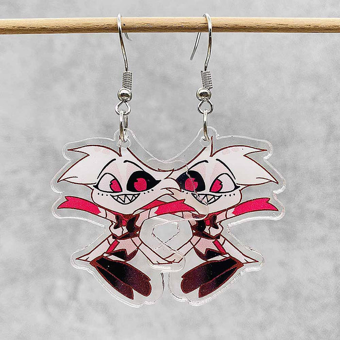 Wholesale Acrylic cartoon printed earrings