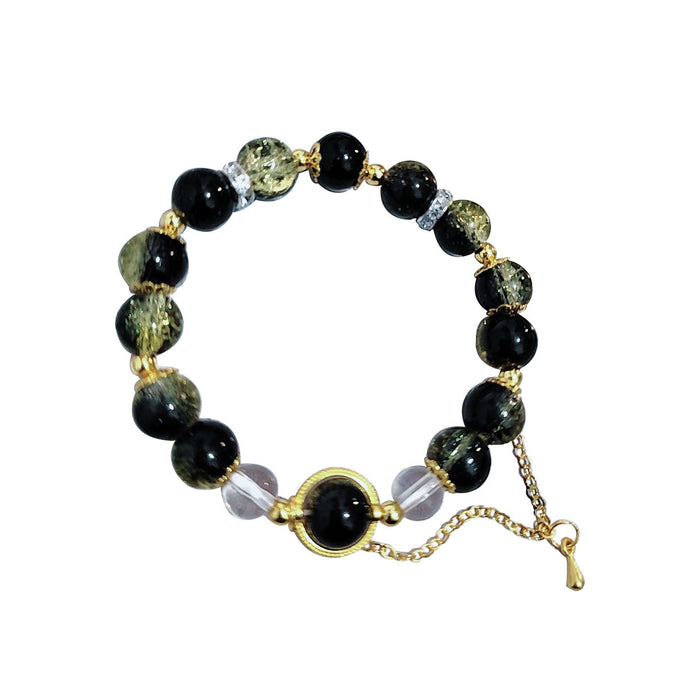 Wholesale New gradient bracelet, high-end glass bead bracelet, light luxury, exquisite and niche design, bead beads