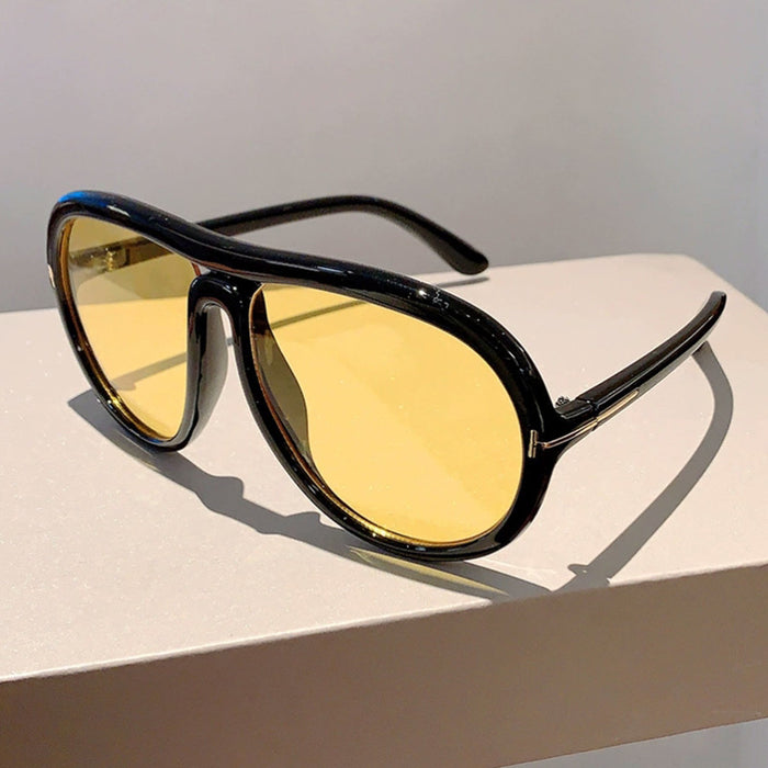 Wholesale double beam glasses  sunglasses large frame classic rice glasses