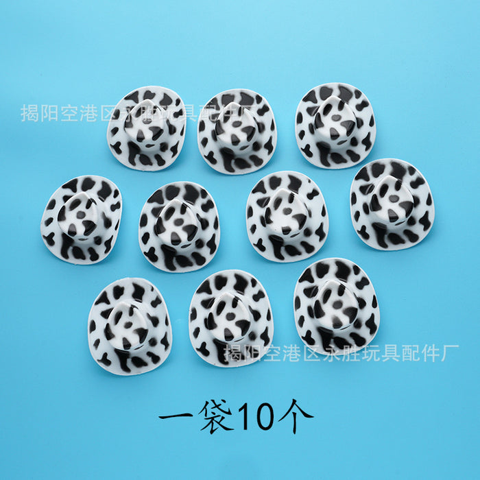 Wholesale doll toy fashion accessories cowboy hat hanger glasses