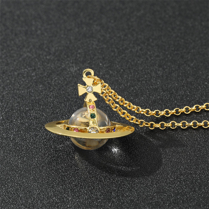 Wholesale 3D resin ball sweater chain necklace pendant