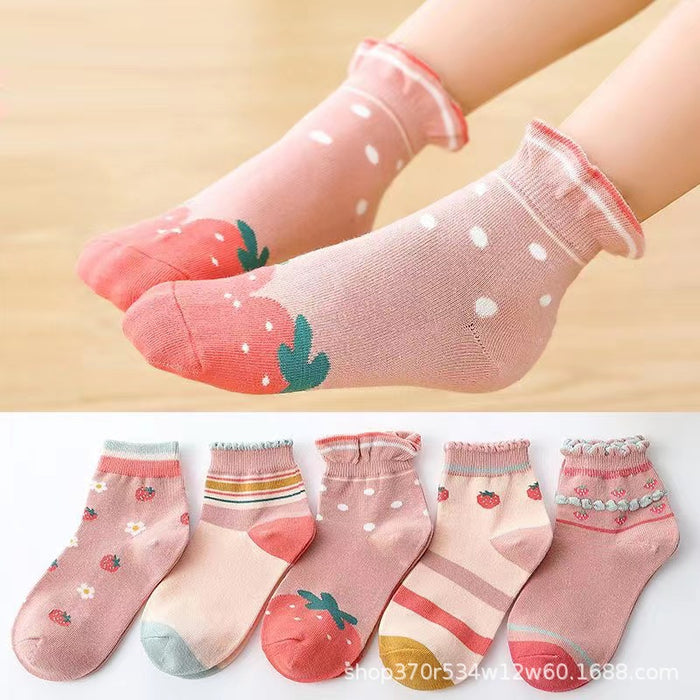 Wholesale 5pcs children' s socks baby sports socks large children' s stockings