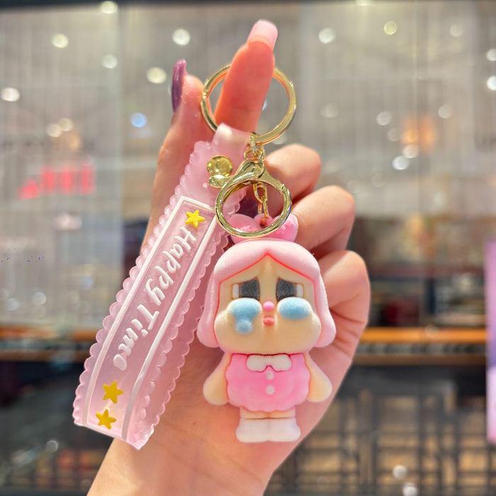 Wholesale Trendy Gray  Doll PVC Keychain Bag Charm Party Gift