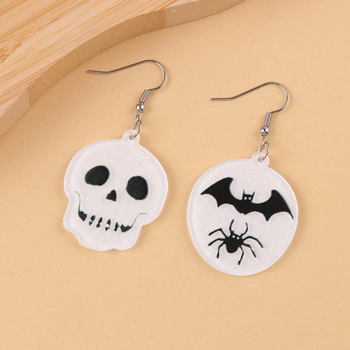 Wholesale Halloween Earrings New Skull Ghost Acrylic Earrings Ab Style Earrings