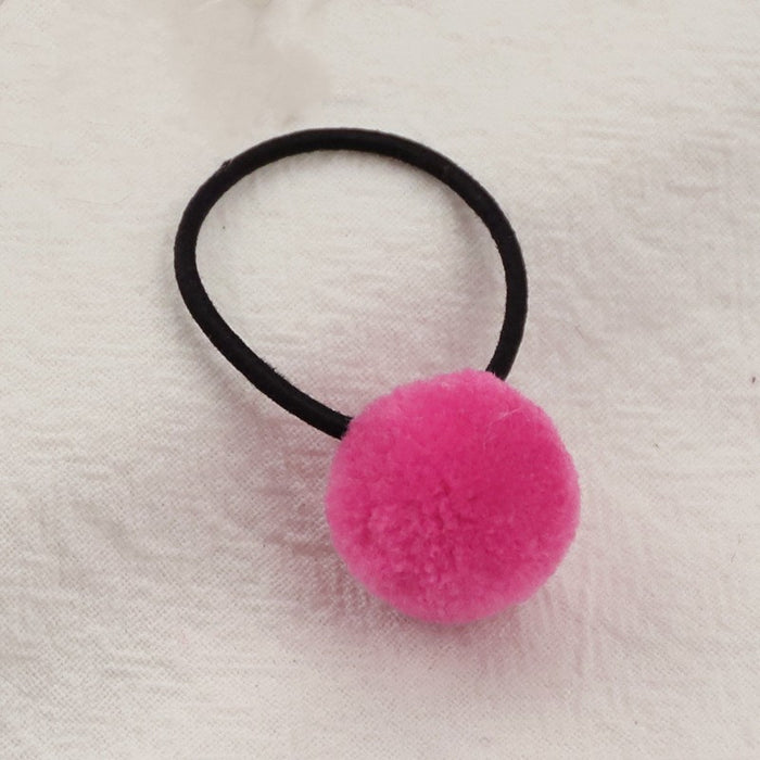 Wholesale Children's Cute Hair Ball Hair Ring Small Rubber Band JDC-HS-Zhenr003