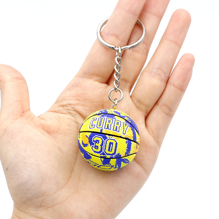 Wholesale PVC Letter Basketball Keychain JDC-KC-QLPing007