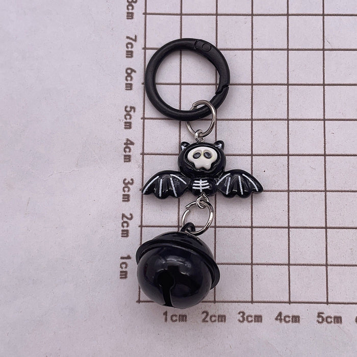 Wholesale  Bat Bell Resin Keychain Funny Cartoon Pendant For Backpack Birthday Gift