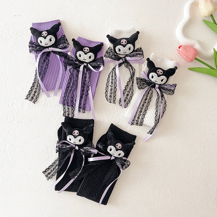 Wholesale Socks bow cartoon socks spring Lolita lace cotton socks