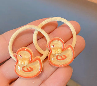 Wholesale Glittery glow-in-the-dark cute princess beaded hair tie