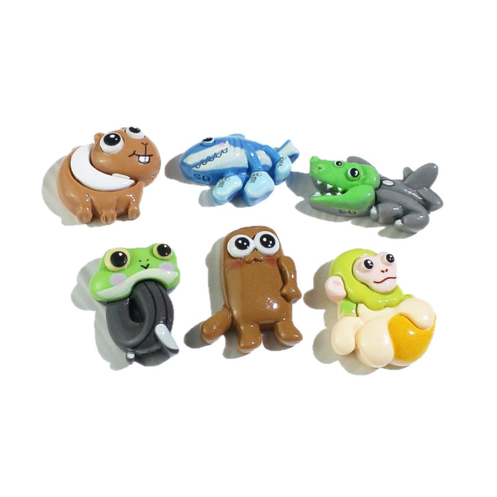 Wholesale Cartoon resin accessories cream glue mobile phone cases brooches shoe buckles hair accessories decorative materials