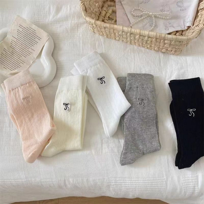 Wholesale Thin pile socks versatile mid tube socks hollow mesh breathable long socks