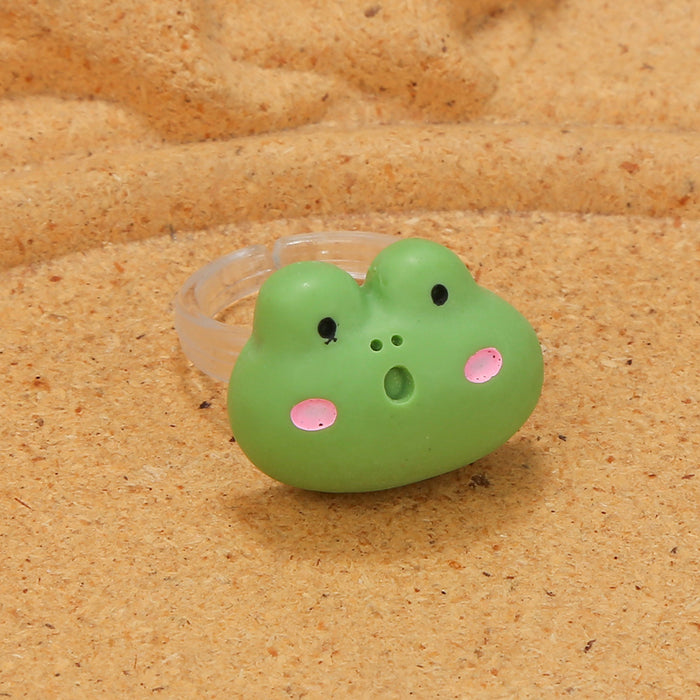 Wholesale Children's Fun Ring Mini Girl Children's Ring Soft Girl Cute Sheep Frog Bear