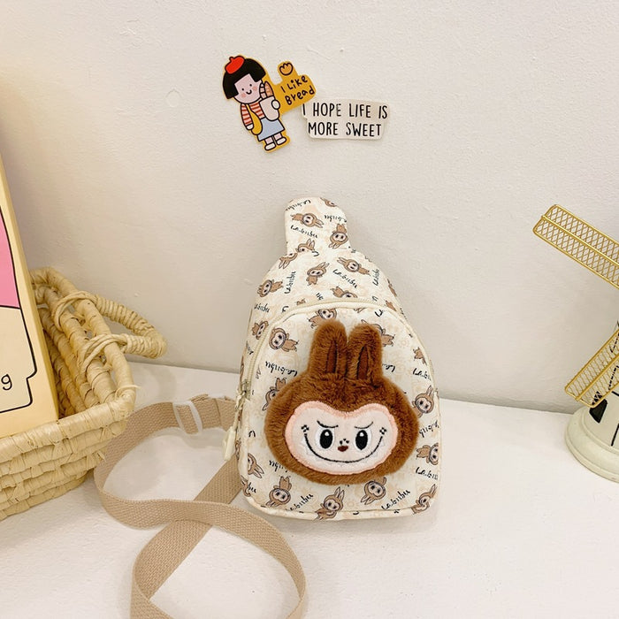 Wholesale children's chest bag cute plush shoulder bag cartoon doll lightweight crossbody bag