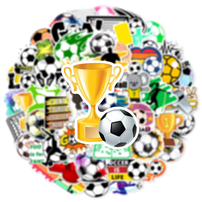 Wholesale 50 Football Sports Graffiti Waterproof Stickers
