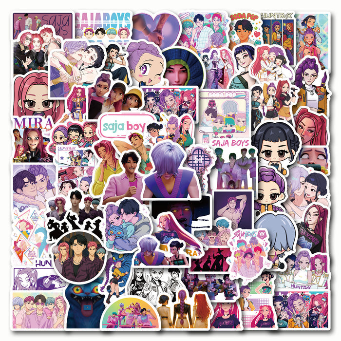 Wholesale 50 pieces  KPOP stickers graffiti