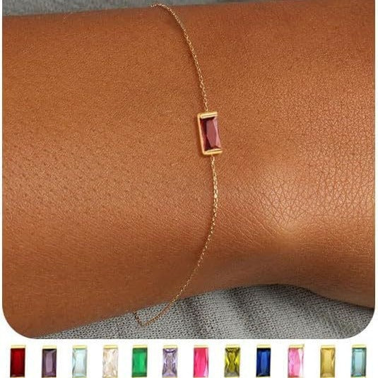 Wholesale Pearl Sailor Buckle Color Preserved Birth Stone Simple Bracelet Women's Electroplating Genuine Gold