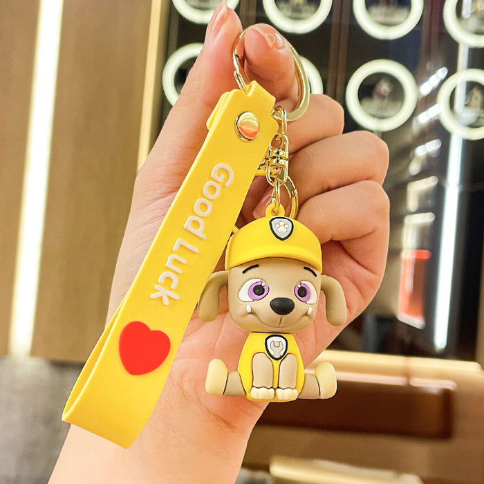 Wholesale Cartoon Doll Dog Family Silicone Keychain JDC-KC-Benxin034
