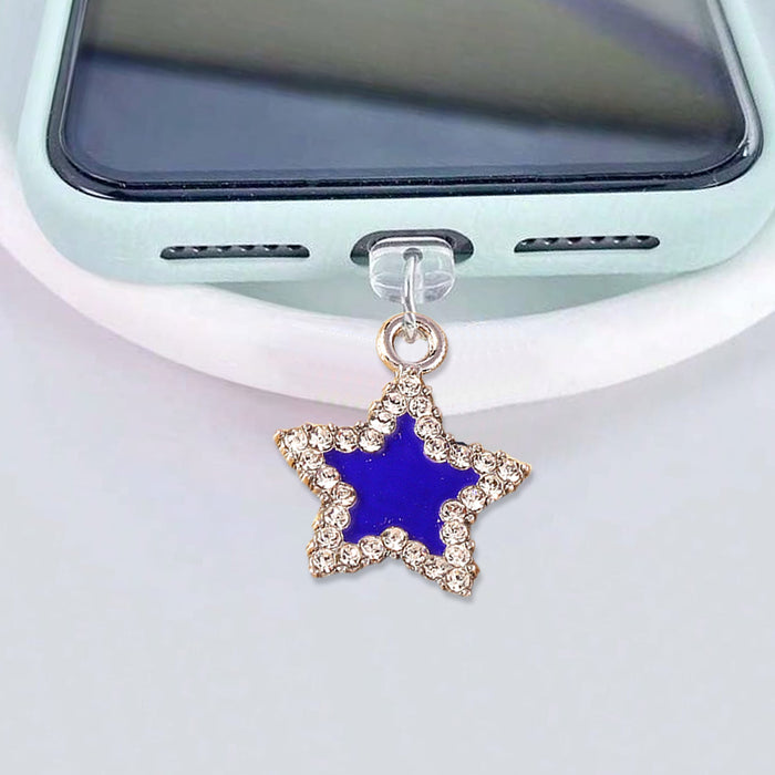 Wholesale Diamond-encrusted five-pointed star pendant Mobile Phone Stands
