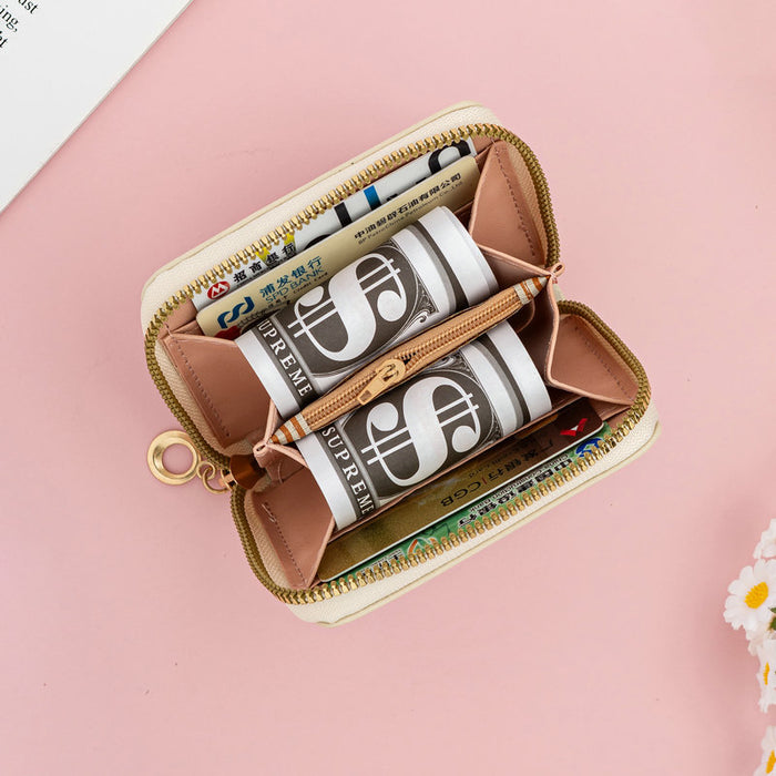 Wholesale Short PU wallet zipper design, cartoon coin purse