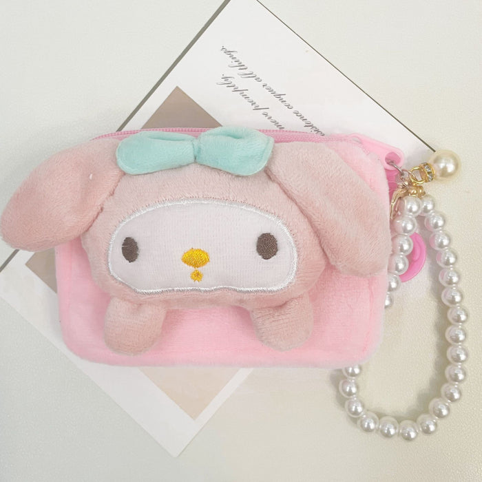 Wholesale coin purse cartoon cute doll square small wallet coin headset storage bag