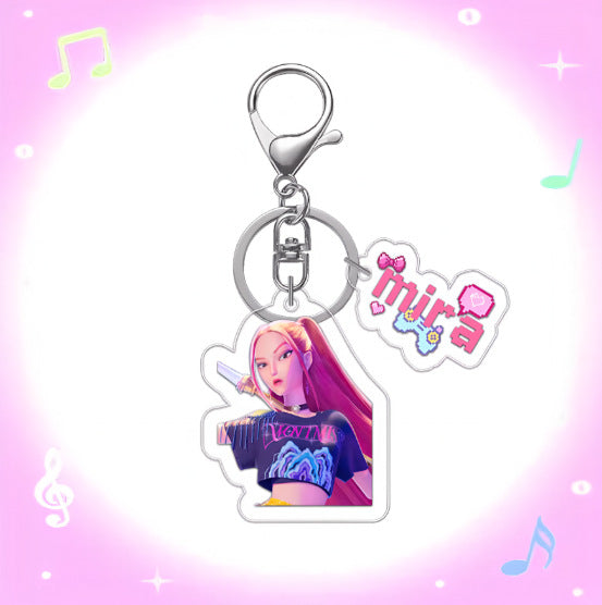 Wholesale Anime-themed acrylic keychain set of two pieces