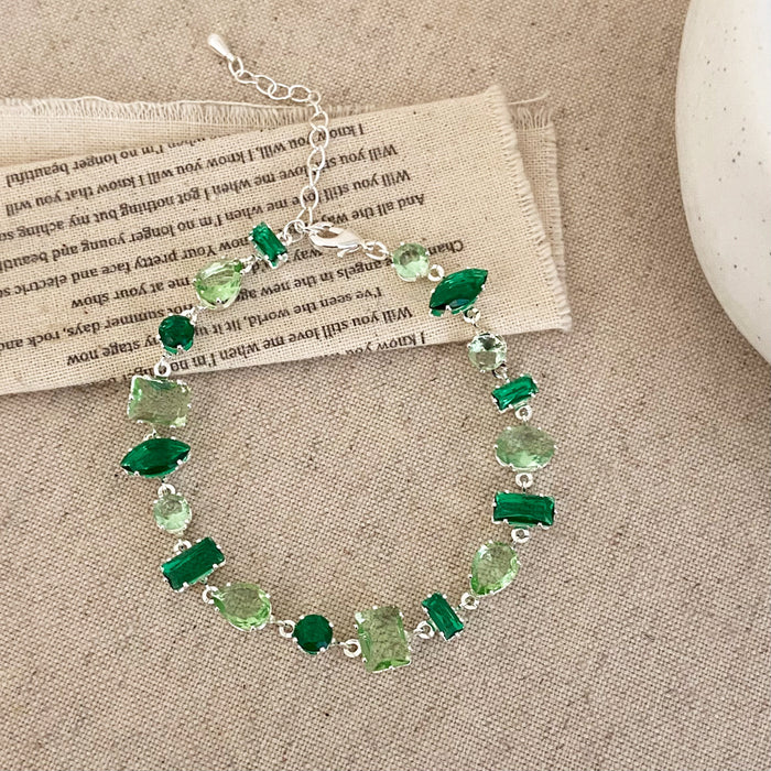 Wholesale Pink four-leaf clover necklace,  earrings,  and bracelet