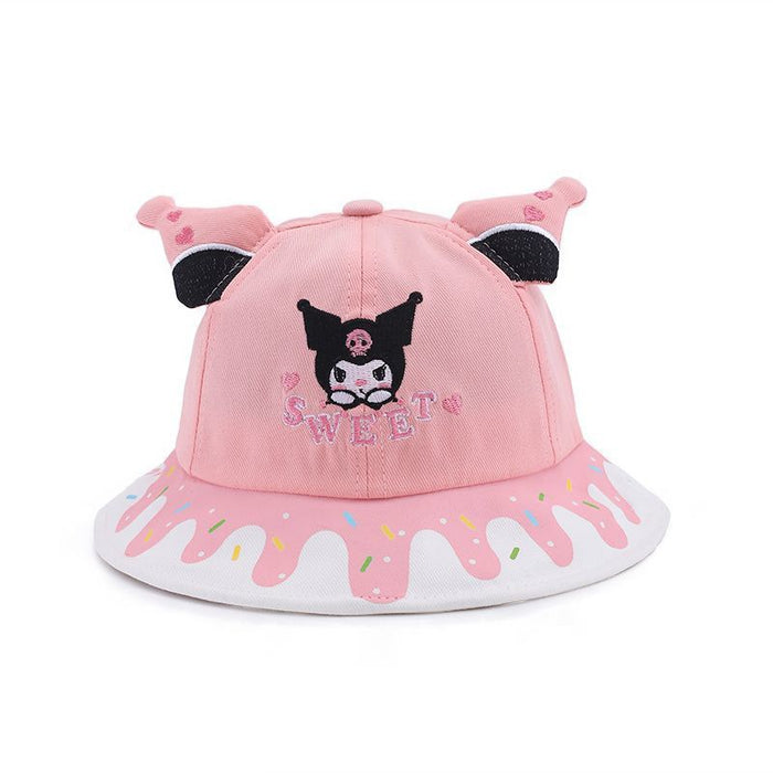 Wholesale Children's cartoon sun hat, girls' sun hat, fisherman's hat, large eave basin hat, sun hat, tourism