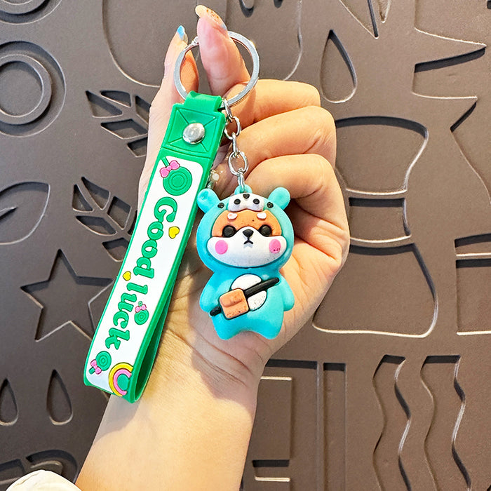 Wholesale   Cartoon Key Chain dog key chain pendant  school cute key chain