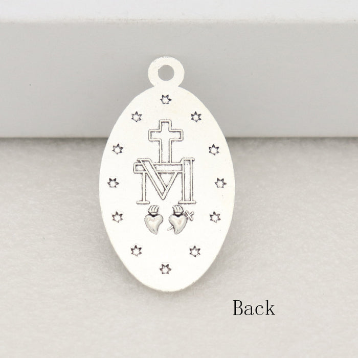 Wholesale Oval Alloy DIY Necklace Pendant JDC-DIY-ShuangN001