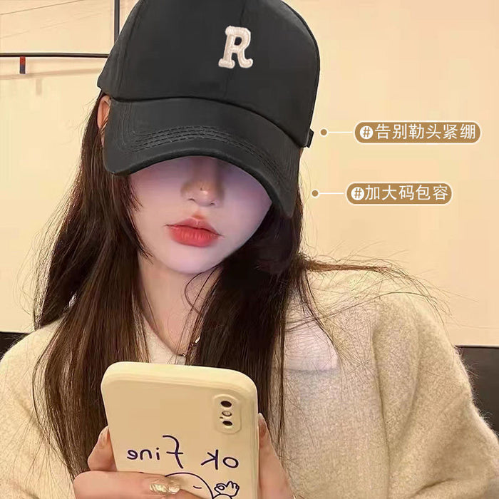 Wholesale Wide-brim Baseball Cap Women's Cap Embroidered Casual Shopping Head Outdoor Sunshade Handsome Men's Cap