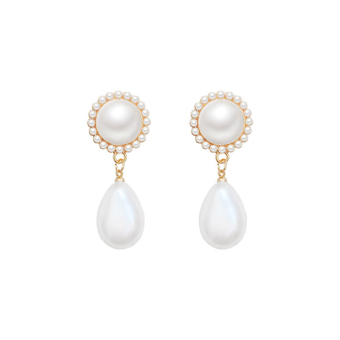 Wholesale Pearl and Cat' s Eye Stud Earrings