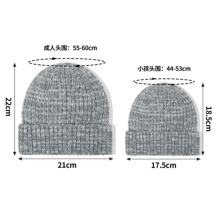 Wholesale Autumn and Winter Trendy Hats for Women,  New Satin Warm Woolen Hats for Men and Women,  Family Pullover Knitted Hats