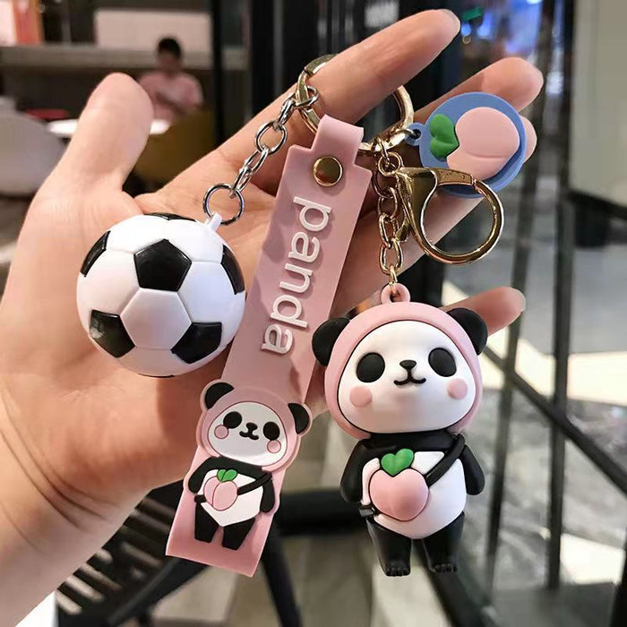 Wholesale Fruit Panda Keychain Pendant Creative Cartoon JDC-KC-ZT002