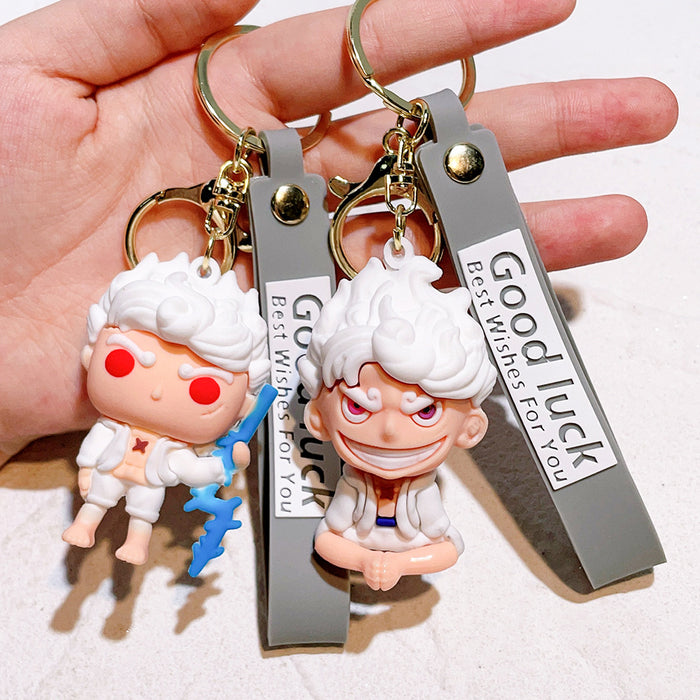 Wholesale Cartoon Anime Silicone Keychain JDC-KC-Qiwei032