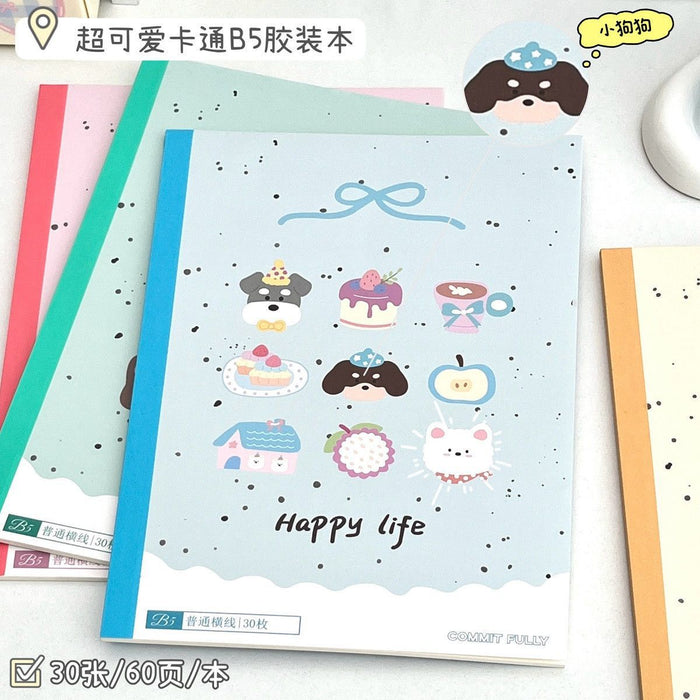 Wholesale Cute Animal B5 Glue-Bound Notebook - Trendy Stationery Accessory MOQ≥4