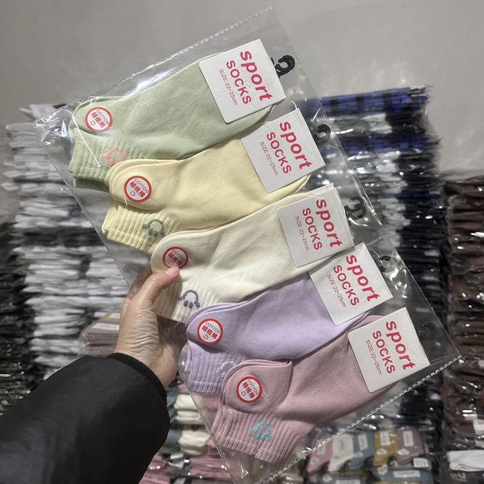 Wholesale Spring and Autumn Low Socks Women's Short Socks Spring and Summer Thin Breathable Cotton Socks Women's Sports Short Socks