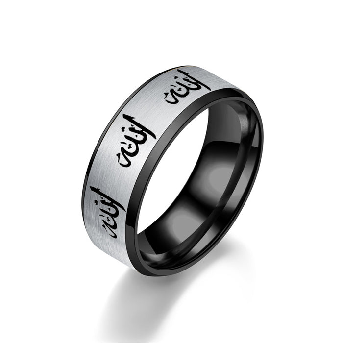 Wholesale 10PCS Stainless Steel Engraving Men's Ring JDC-RS-TianY009