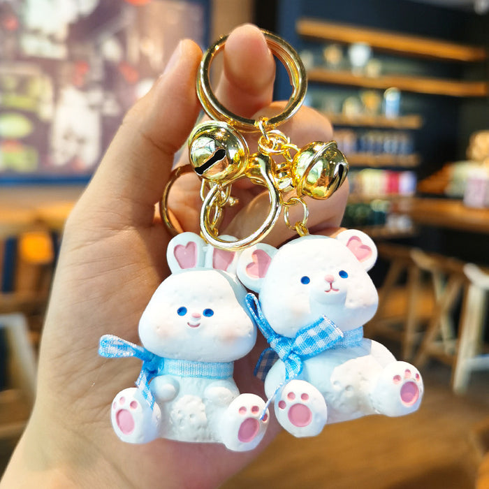 Wholesale Rubber Cartoon Doll Three-dimensional Keychain JDC-KC-Tingm090