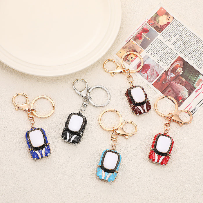 Wholesale Creative Car Keychain Burgundy Zinc Alloy Fashion Accessory MOQ≥2
