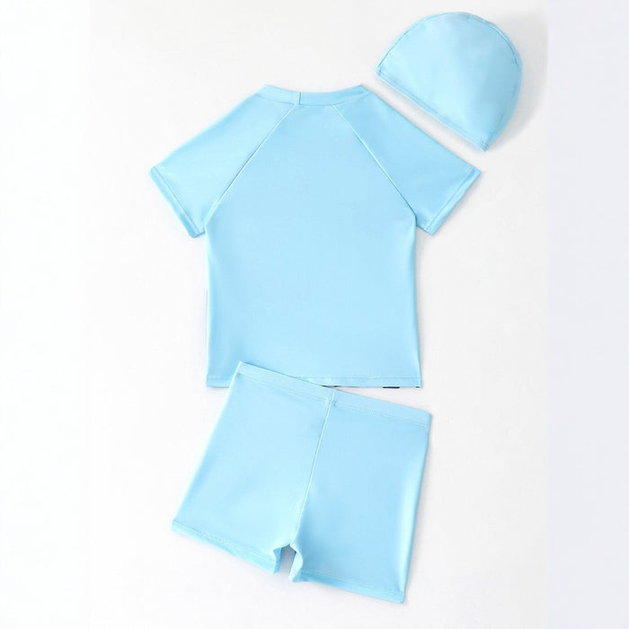 Wholesale New fashionable cartoon split training quick drying professional swimming suit for children's swimwear